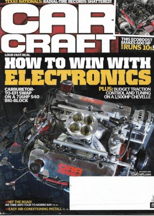 CAR CRAFT 2016 OCT - WIN W/ ELECTRONICS, CARB-EFI SWAP 540 BB, ECOBOOST 10'S